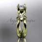 14kt yellow gold diamond floral wedding ring, engagement ring ADLR130