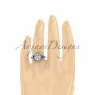 Platinum diamond floral wedding ring, engagement ring ADLR129