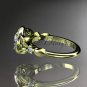 14kt yellow gold wedding ring, engagement ring with a Moissanite center stone ADLR129