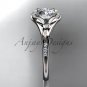 Platinum diamond floral wedding ring, engagement ring ADLR126