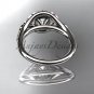 14kt white gold wedding ring, engagement ring with a  Moissanite center stone ADLR126