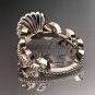 14k rose gold diamond leaf and vine wedding ring, engagement ring ADLR118