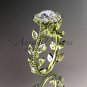 14k yellow gold diamond wedding ring, engagement ring with a Moissanite center stone ADLR118