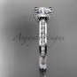 14kt white gold diamond unique engagement ring, wedding ring ADER116