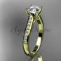 14kt yellow gold diamond unique engagement ring, wedding ring ADER116