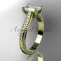 14kt yellow gold diamond unique engagement ring, wedding ring ADER113