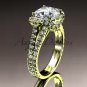 14kt yellow gold diamond unique engagement ring, wedding ring ADER107