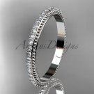 14kt white gold diamond wedding ring, engagement ring, wedding band ADER86B