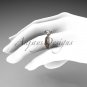 14kt rose gold diamond leaf and vine wedding ring, engagement ring ADLR78