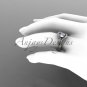 Platinum diamond leaf and vine wedding ring, engagement ring ADLR64