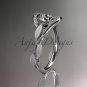 14kt yellow gold diamond leaf and vine wedding ring, engagement ring ADLR64