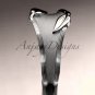 14kt white gold leaf and vine wedding ring, engagement ring, wedding band ADLR60