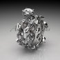 Platinum diamond leaf and vine wedding ring, engagement set ADLR59S