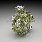 14k yellow gold diamond leaf and vine wedding ring, engagement set ADLR59S