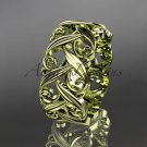 14kt yellow gold leaf and vine wedding ring, engagement ring, wedding band ADLR49