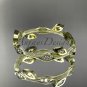 14k yellow gold diamond leaf and vine wedding ring, engagement ring, wedding band. ADLR41