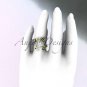 14k yellow gold diamond leaf and vine wedding ring,engagement ring,wedding band ADLR27