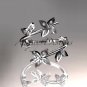 Platinum diamond leaf and vine wedding ring,engagement ring,wedding band ADLR27