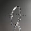 Platinum diamond vine wedding ring, engagement ring ADLR21AB