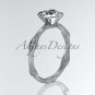 Platinum diamond vine wedding ring,engagement ring ADLR21A