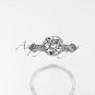 Platinum diamond vine wedding ring,engagement ring ADLR21A