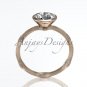 14k rose gold diamond vine wedding ring,engagement ring ADLR21A
