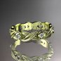 14kt yellow gold diamond wedding ring, engagement ring,wedding band. ADLR19. nature inspired jewelry