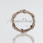 14k rose gold leaf and vine wedding ring, engagement ring ADLR19C
