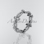 Platinum leaf and vine wedding ring,engagement ring ADLR19C