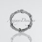 Platinum leaf and vine wedding ring,engagement ring ADLR19C