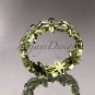 14k yellow gold diamond flower wedding ring,engagement ring, ADLR18
