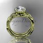 14kt yellow gold diamond engagement set, moissanite, ADLR337