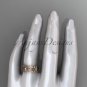 14kt rose gold diamond leaf and vine, flower wedding ring, engagement ring, wedding band ADLR344
