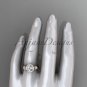 14kt rose gold diamond unique wedding ring, engagement ring, ADLR314