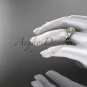 14kt yellow gold diamond unique engagement ring, wedding ADLR314