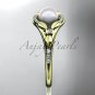14kt yellow gold diamond floral wedding ring, engagement ring AP126