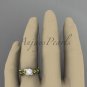 14kt yellow gold diamond pearl unique engagement ring AP209