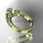 14kt yellow gold diamond engagement ring with a "Forever Brilliant" Moissanite center stone ADER142