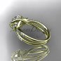 14kt yellow gold diamond unique engagement ring,wedding ring ADER146