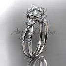 platinum diamond unique engagement ring, wedding ring ADER146