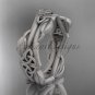 Platinum celtic knot matte finish wedding band CT7354G