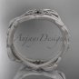 Platinum celtic knot matte finish wedding band CT7354G