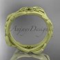 14kt yellow gold celtic knot matte finish wedding band CT7354G