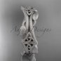 14k white gold celtic knot matte finish wedding band CT7354G