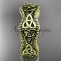 14kt yellow gold celtic trinity knot engagement ring, wedding band CT750B