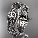 Platinum celtic trinity knot engagement ring, wedding band CT750B
