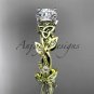 14kt yellow gold celtic trinity knot engagement ring, wedding ring CT759