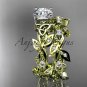 14kt yellow gold celtic trinity knot engagement set, wedding ring CT759S