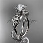 Platinum celtic trinity knot engagement ring, wedding ring CT770