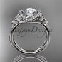 Platinum diamond celtic trinity knot wedding ring, engagement ring CT7155